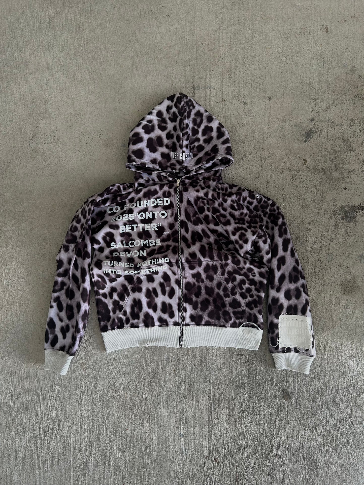 Leopard Pattern Zipup