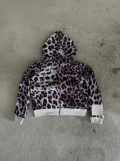 Leopard Pattern Zipup