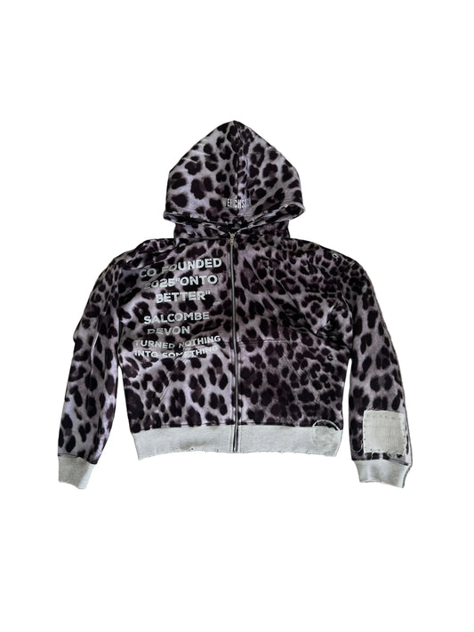 Leopard Pattern Zipup